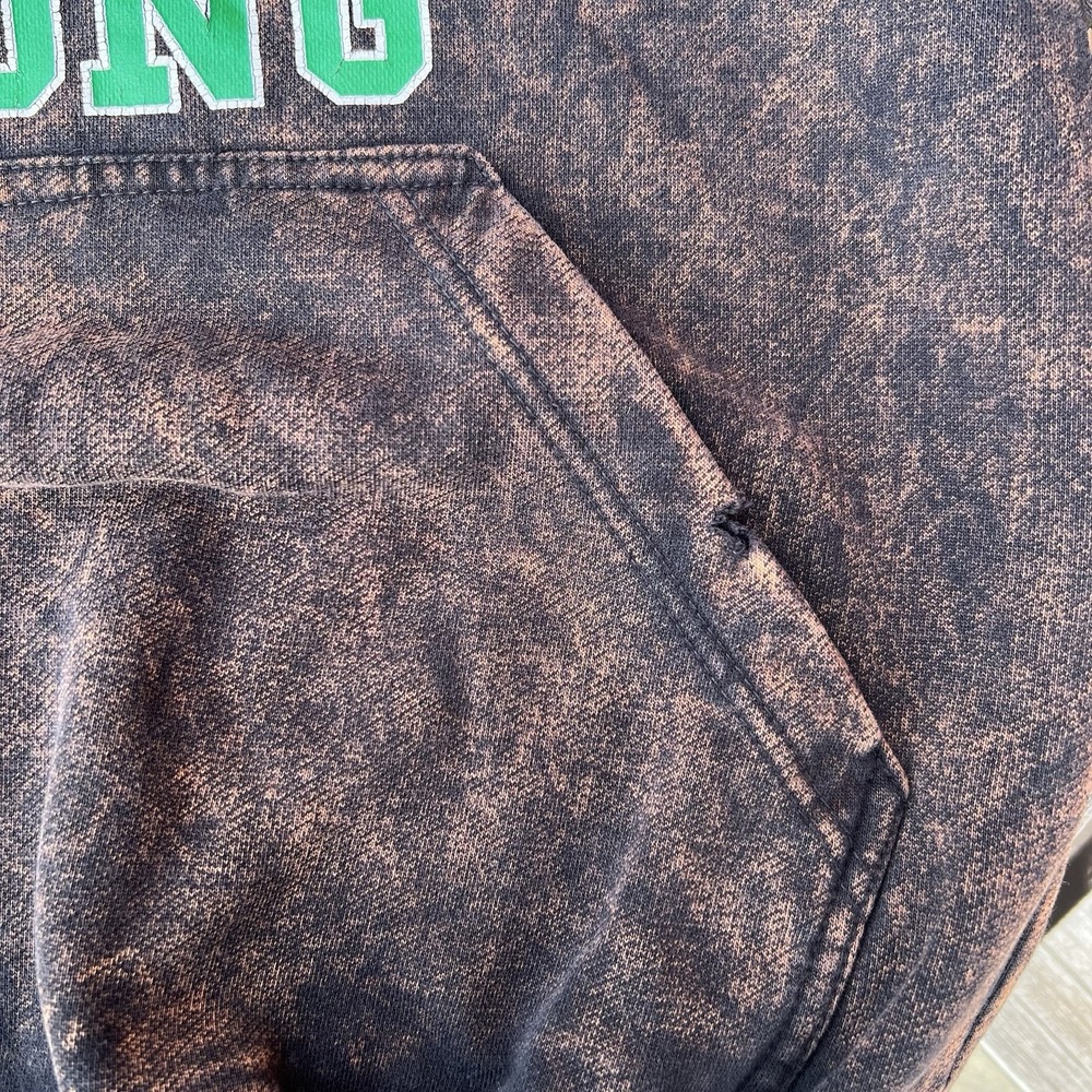 Hot Leathers Boston Strong Hoodie Men's Medium Black Bleached-Flaw - Picture 7 of 8